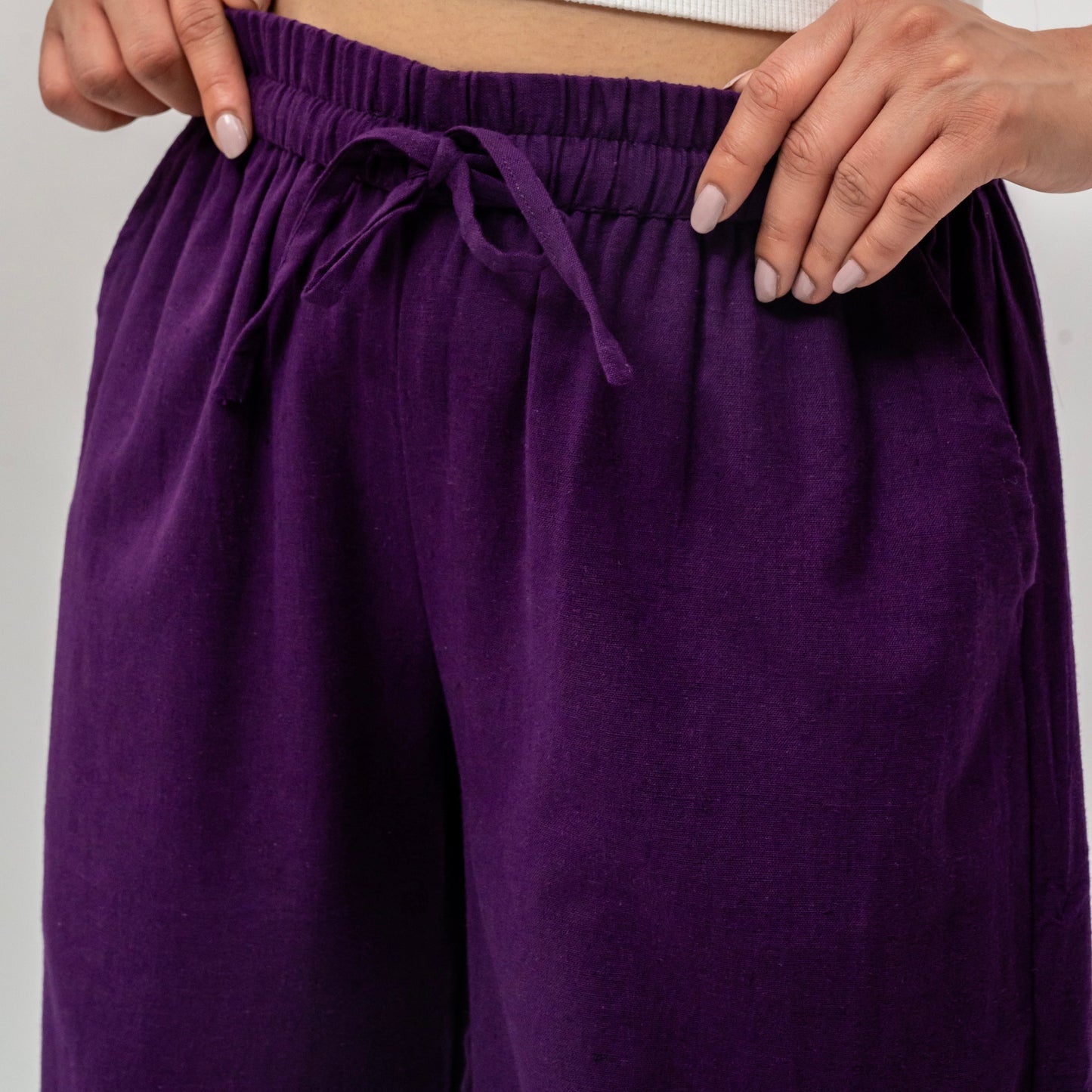 Raw's Relaxed Wide Leg Pants (Purple)