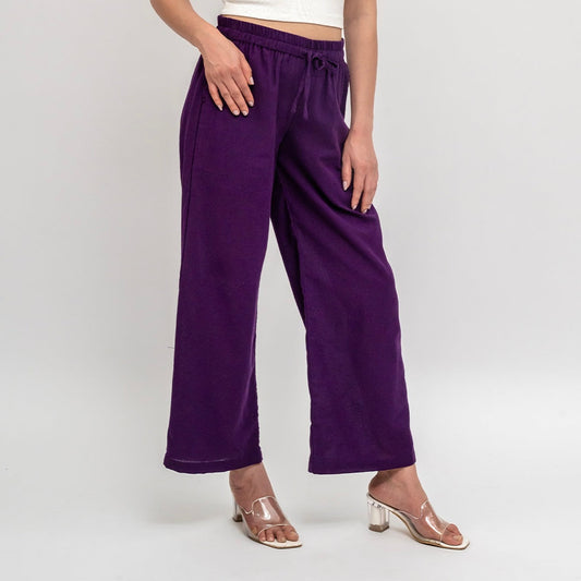 Raw's Relaxed Wide Leg Pants (Purple)