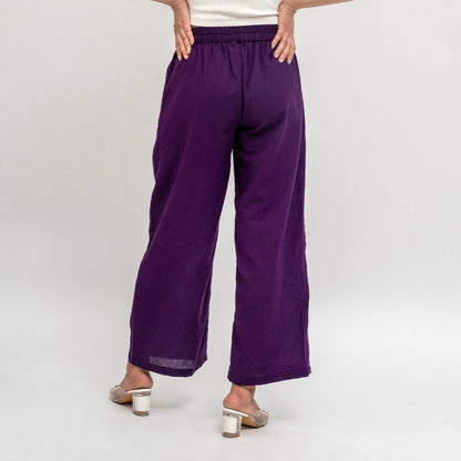 Raw's Relaxed Wide Leg Pants (Purple)