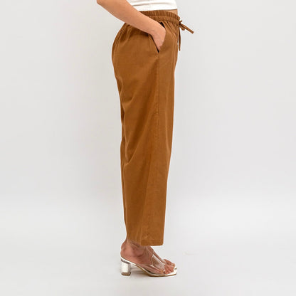 Raw's Relaxed Wide Leg Pants (Brown)
