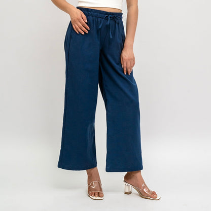 Raw's Relaxed Wide Leg Pants (Denim blue )