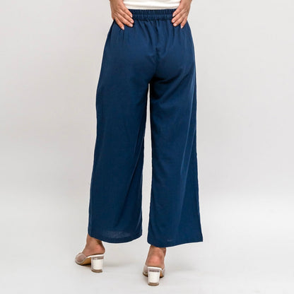 Raw's Relaxed Wide Leg Pants (Denim blue )