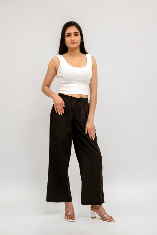 Raw’s Relaxed Wide Leg Pants (Black)