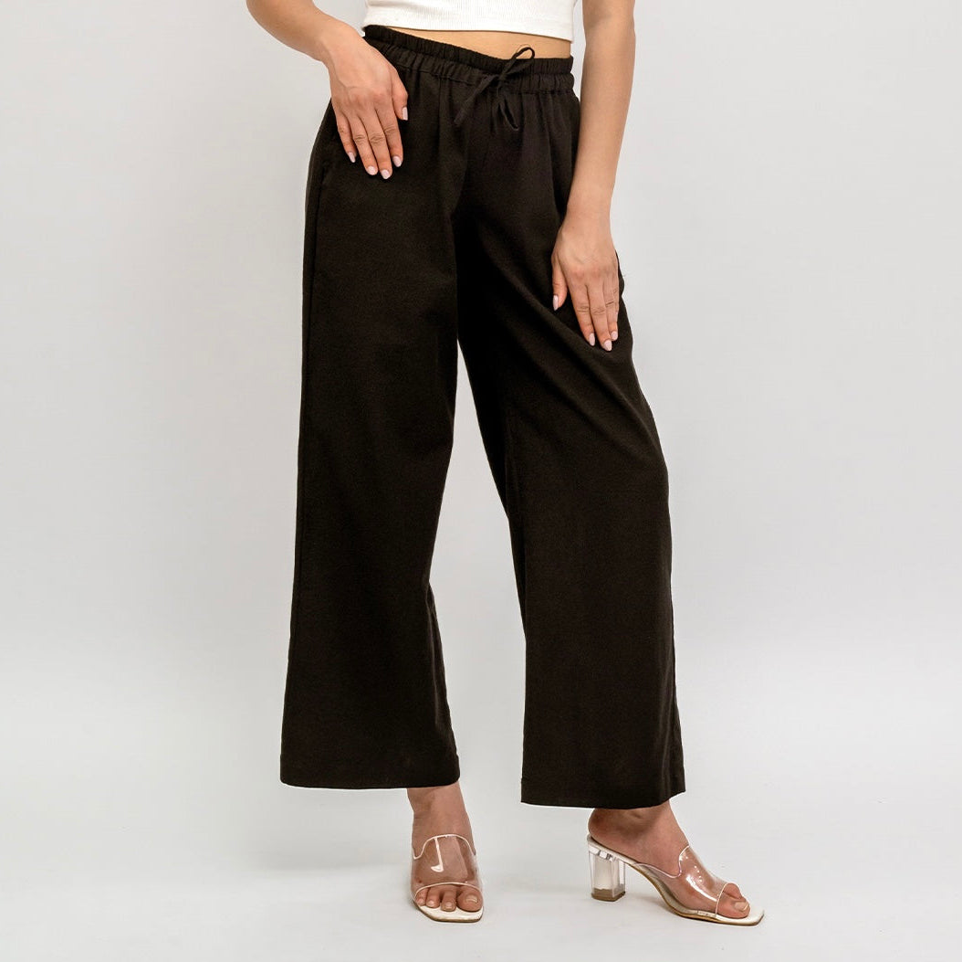 Raw’s Relaxed Wide Leg Pants (Black)