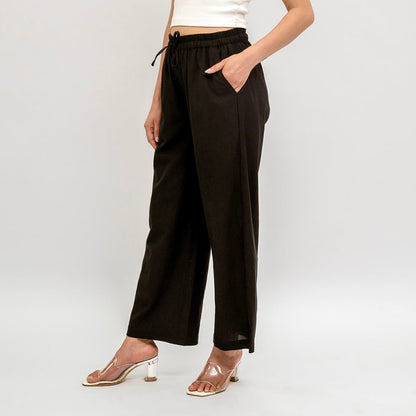 Raw’s Relaxed Wide Leg Pants (Black)