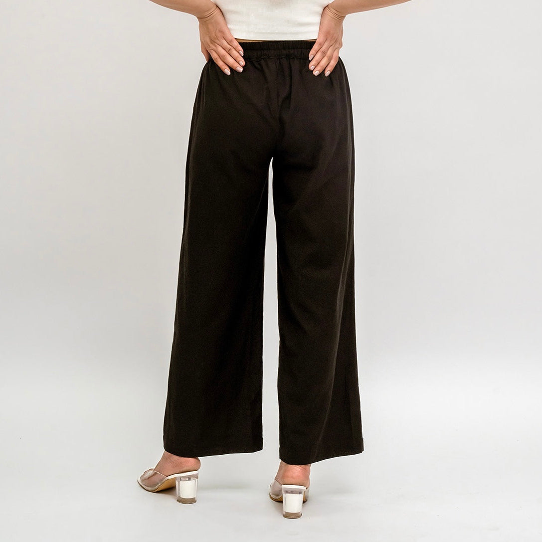 Raw’s Relaxed Wide Leg Pants (Black)