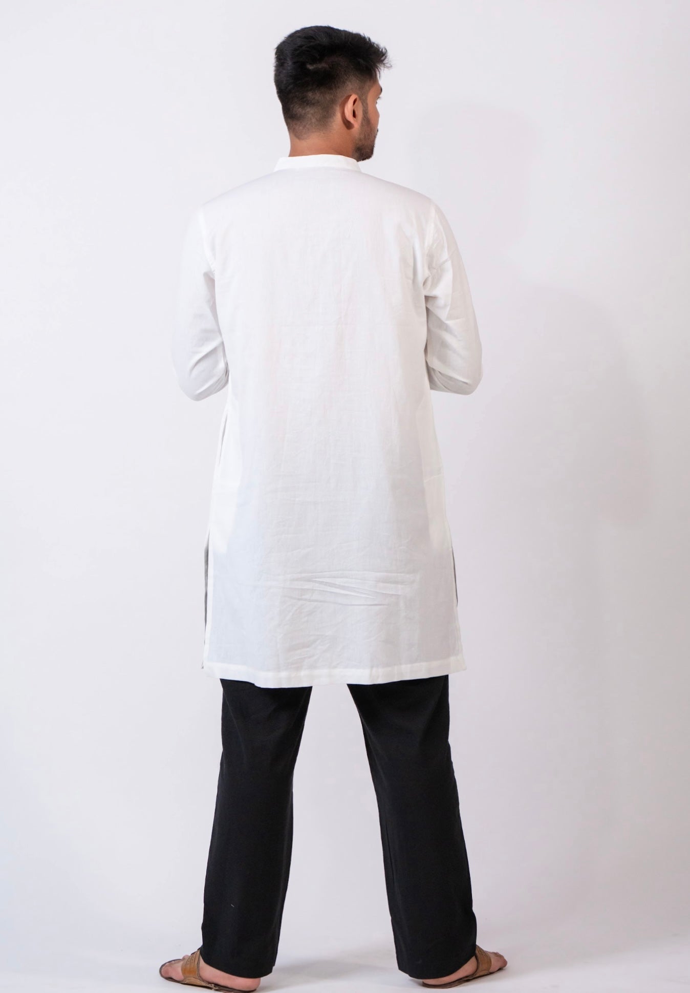 RAW'S WHITE LONG KURTA