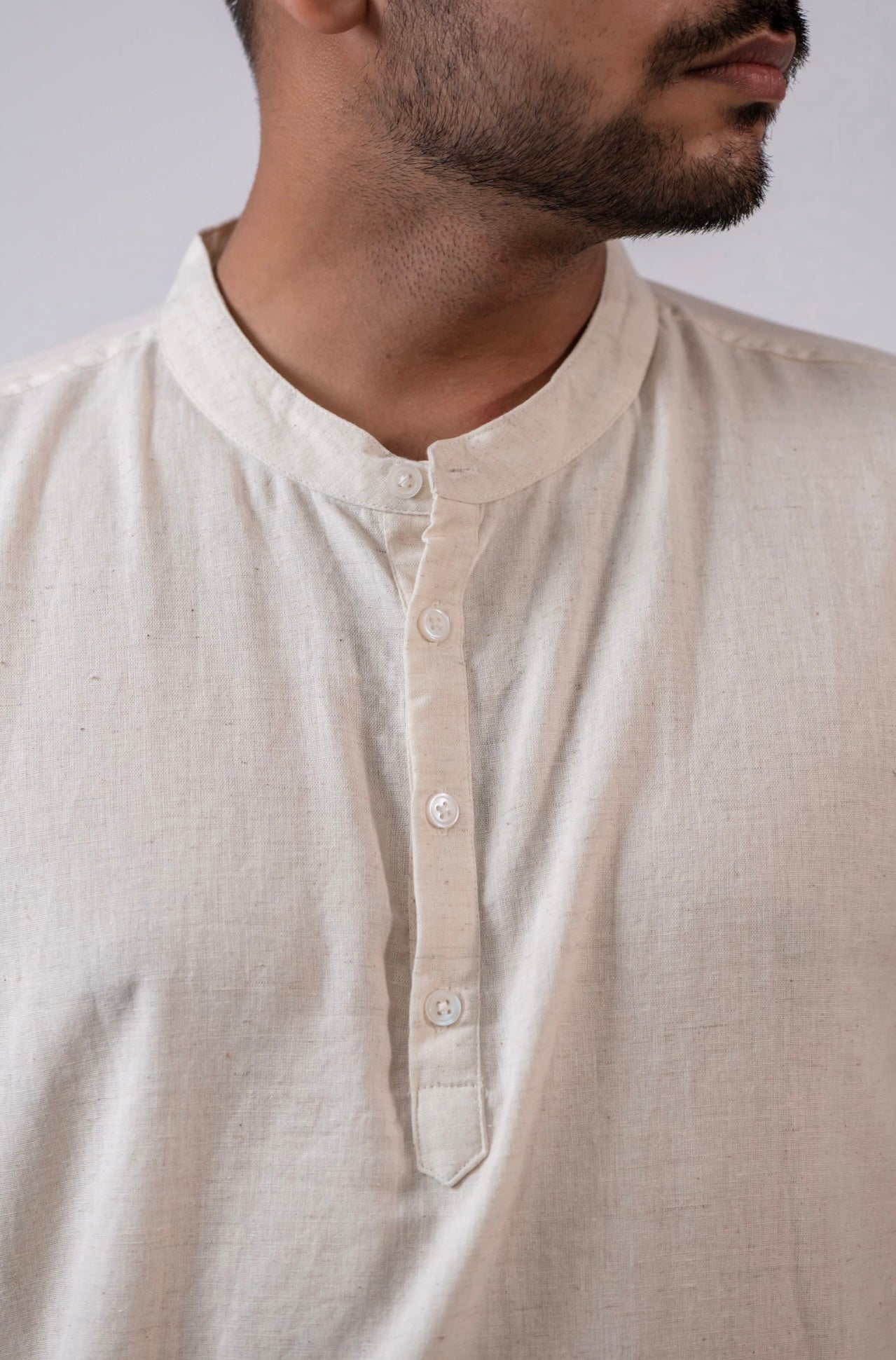 RAW'S IVORY LONG KURTA