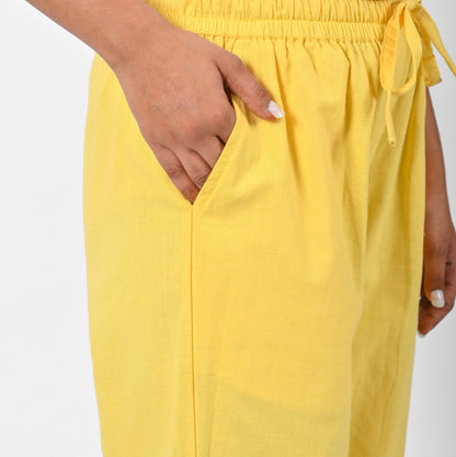 Raw’s Relaxed Wide Leg Pants (YELLOW)