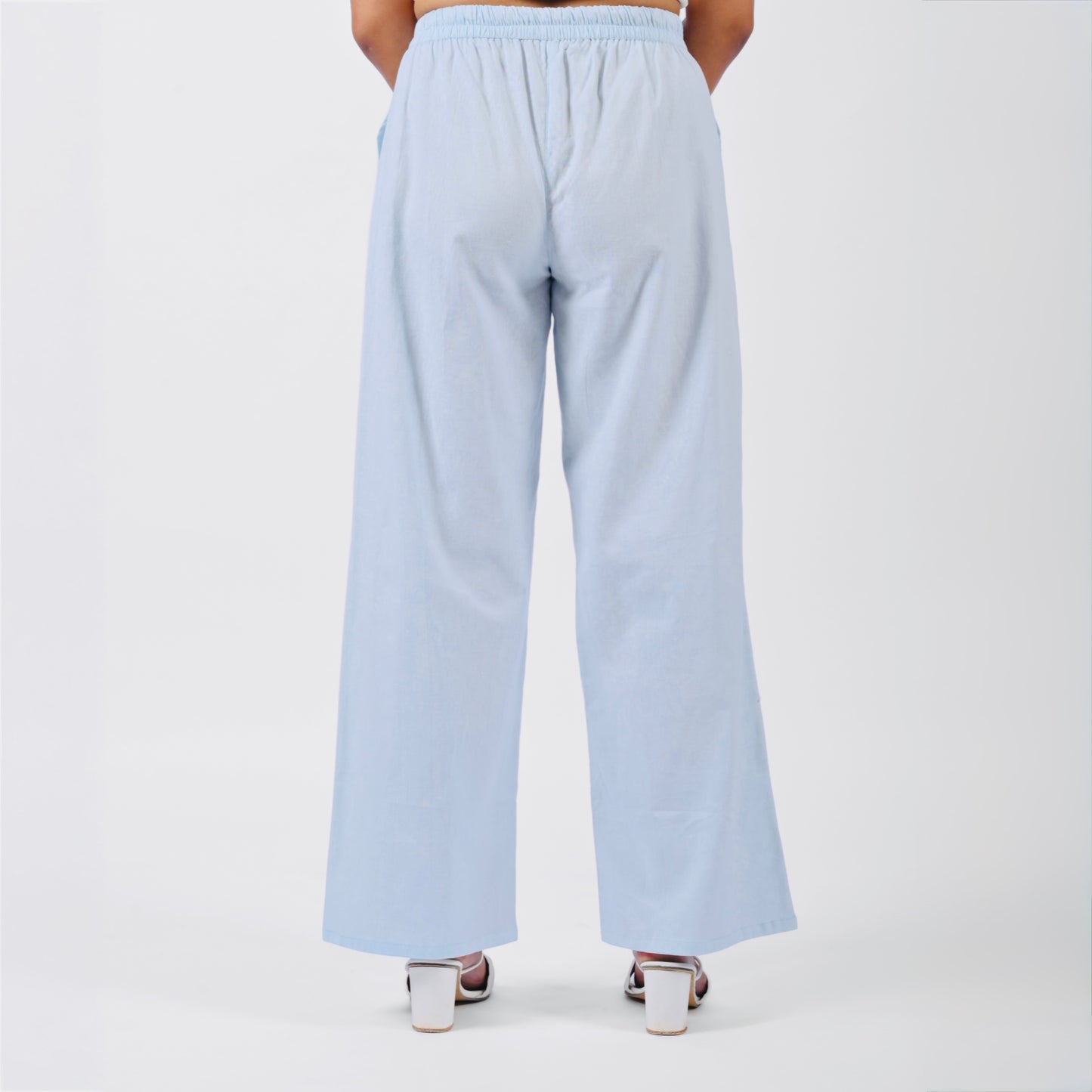 Raw’s Relaxed Wide Leg Pants (SKY BLUE)