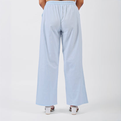 Raw’s Relaxed Wide Leg Pants (SKY BLUE)