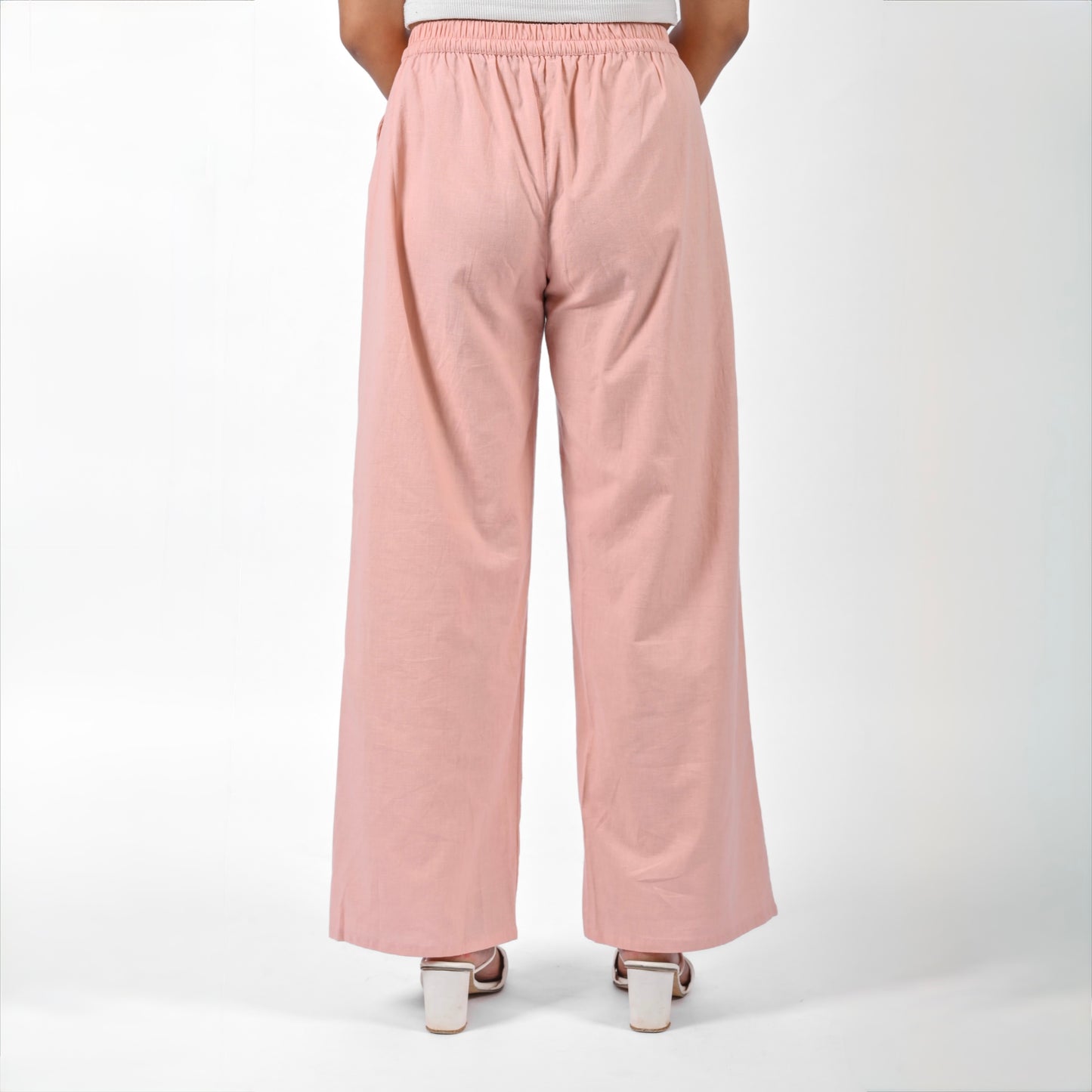 Raw’s Relaxed Wide Leg Pants (BLUSH PINK)