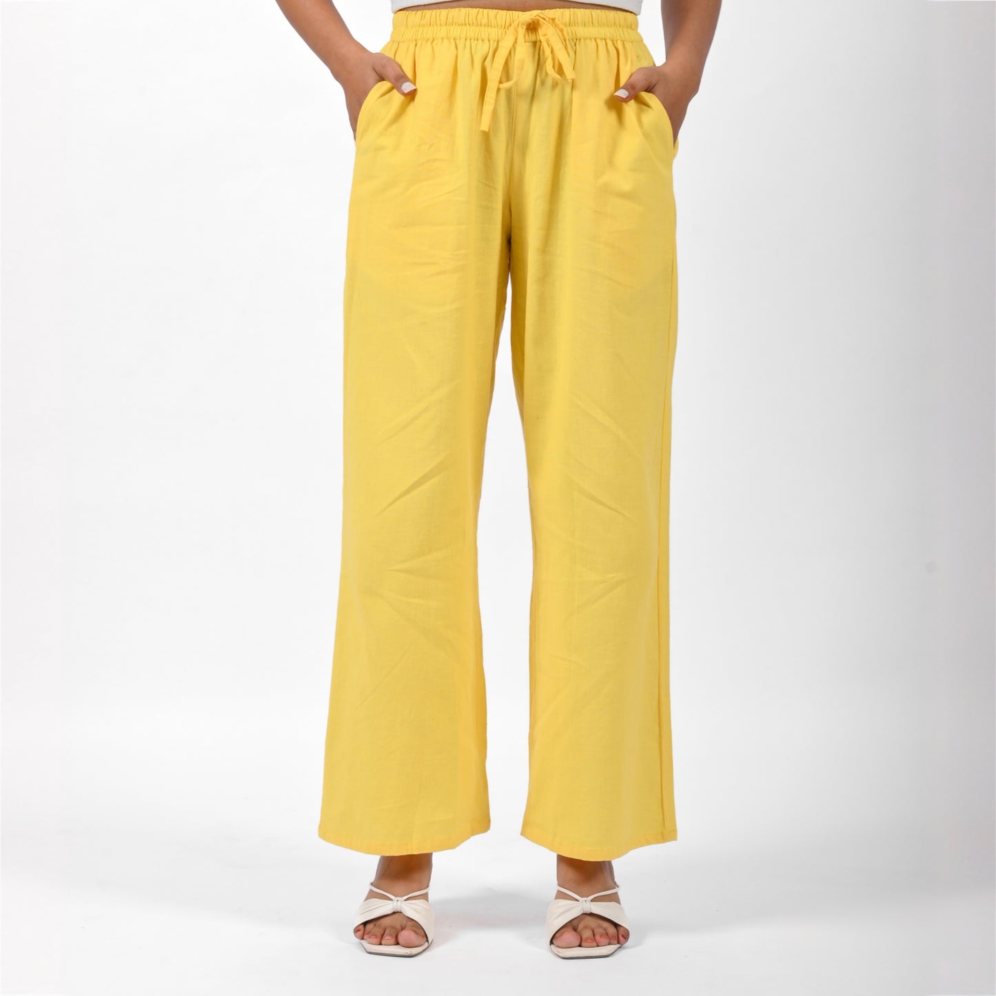 Raw’s Relaxed Wide Leg Pants (YELLOW)