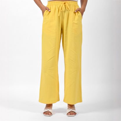 Raw’s Relaxed Wide Leg Pants (YELLOW)