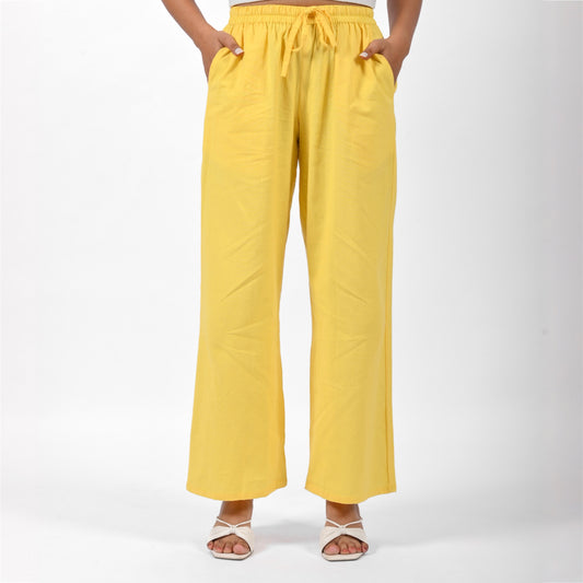 Raw’s Relaxed Wide Leg Pants (YELLOW)