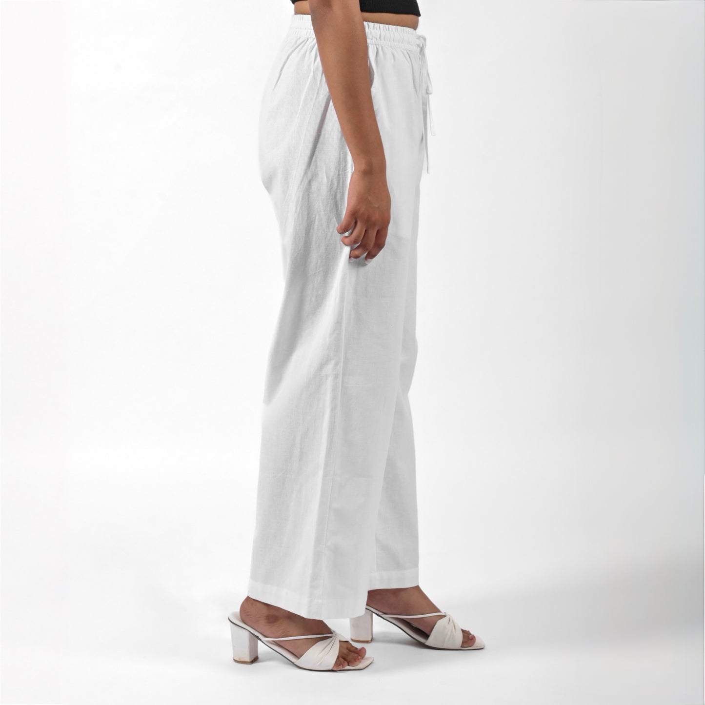 Raw’s Relaxed Wide Leg Pants (WHITE)