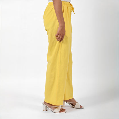 Raw’s Relaxed Wide Leg Pants (YELLOW)