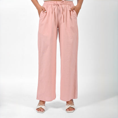Raw’s Relaxed Wide Leg Pants (BLUSH PINK)
