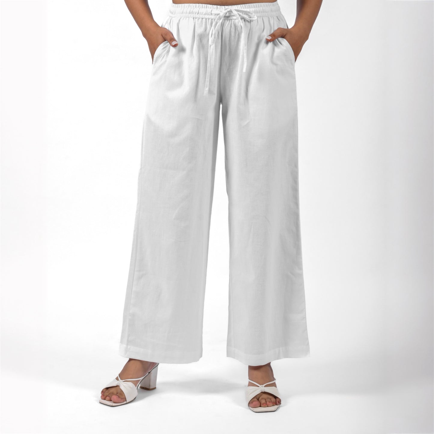 Raw’s Relaxed Wide Leg Pants (WHITE)