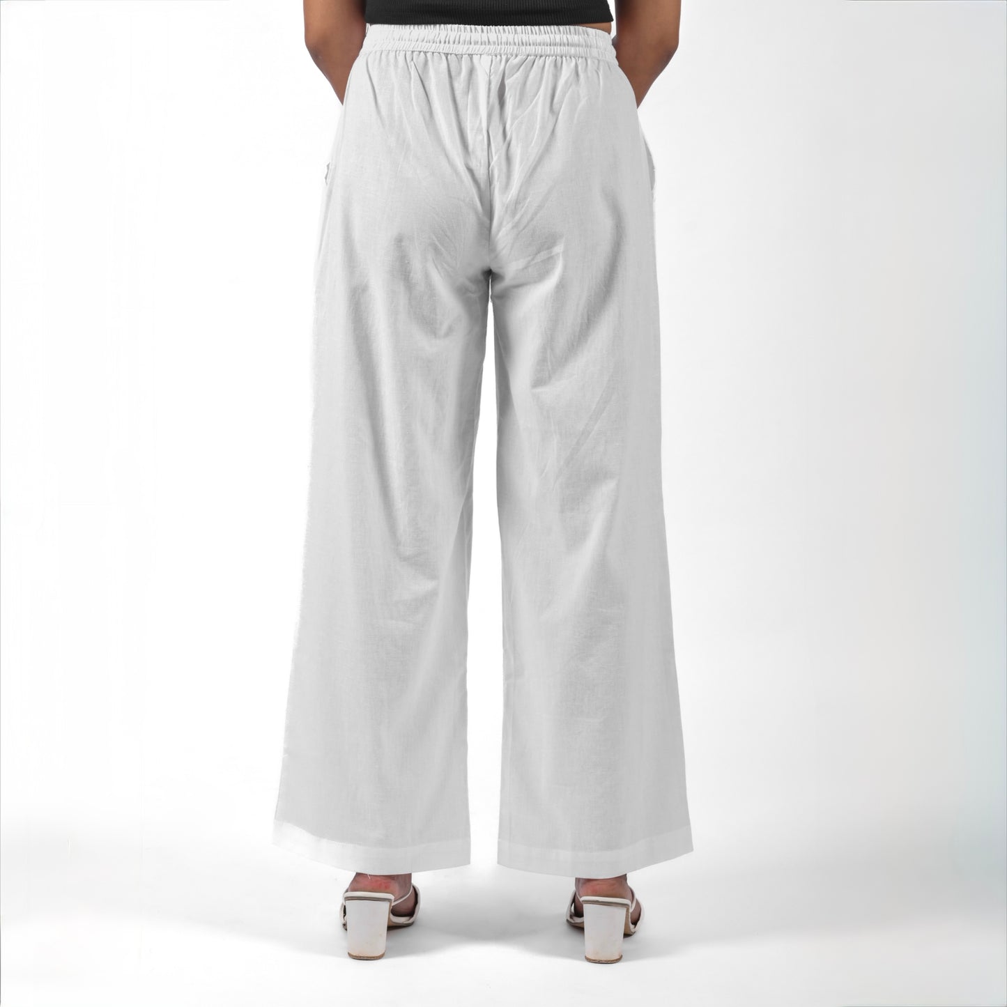 Raw’s Relaxed Wide Leg Pants (WHITE)