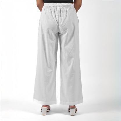 Raw’s Relaxed Wide Leg Pants (WHITE)