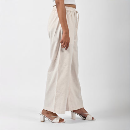 Raw’s Relaxed Wide Leg Pants (IVORY)