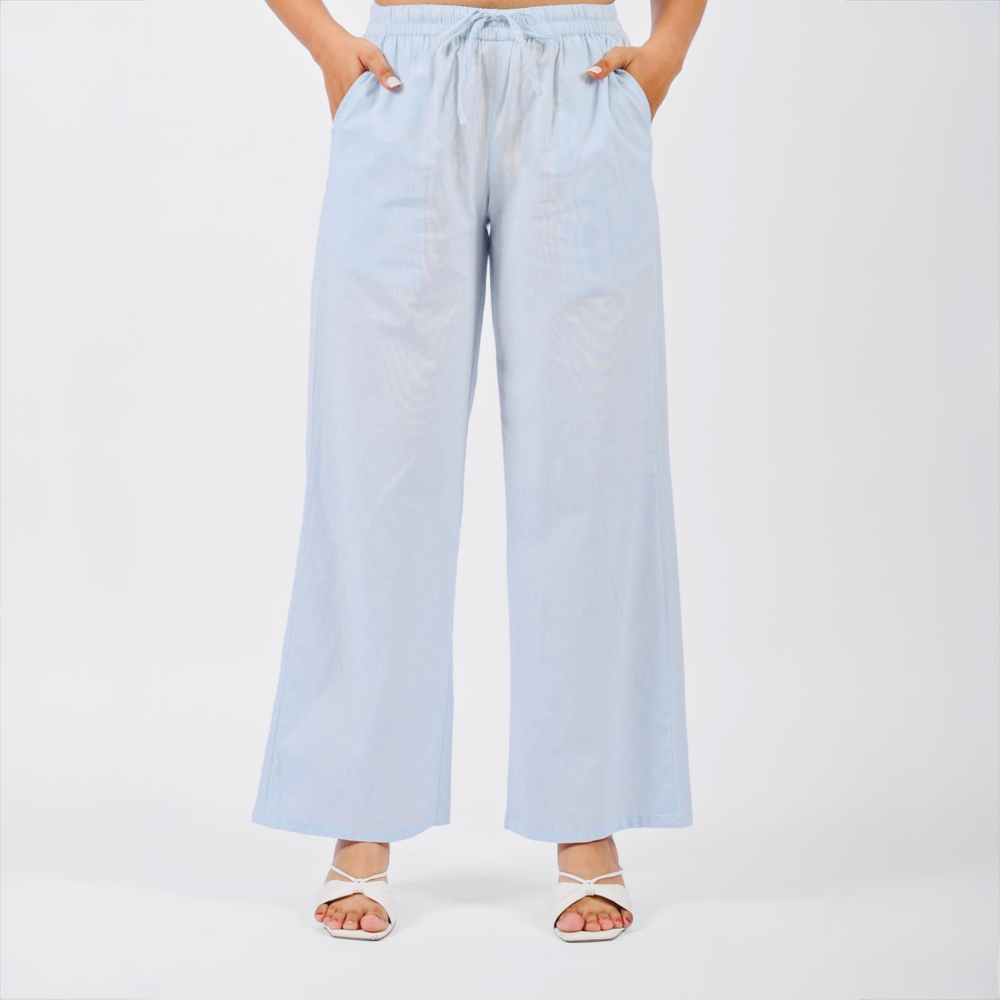Raw’s Relaxed Wide Leg Pants (SKY BLUE)