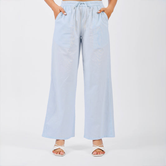 Raw’s Relaxed Wide Leg Pants (SKY BLUE)