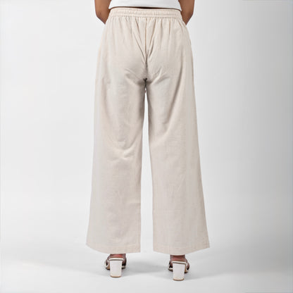 Raw’s Relaxed Wide Leg Pants (IVORY)